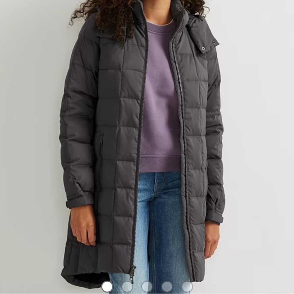 Eddie Bauer Women's Olwen Down Hooded Parka BLACK color